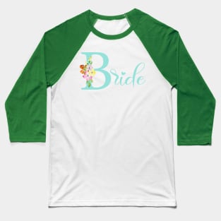 Bride illustration in teal Baseball T-Shirt